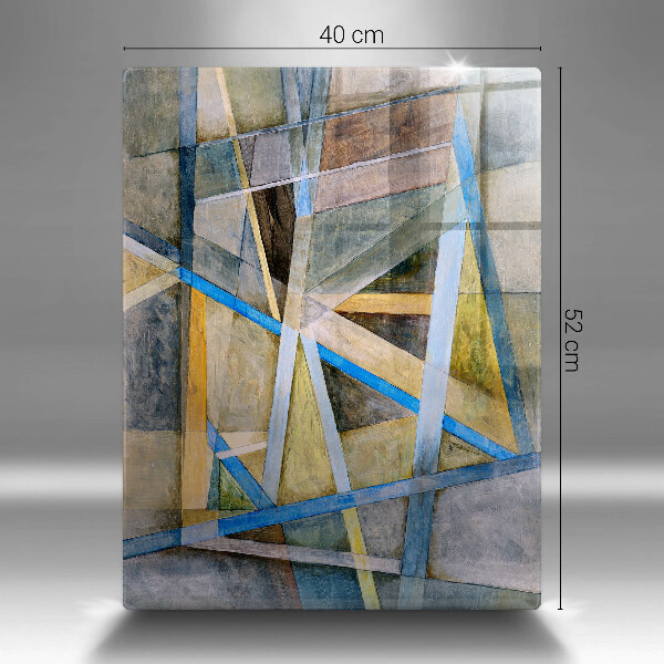 Herd abdeckplatte Gemalte Linienabstraktion