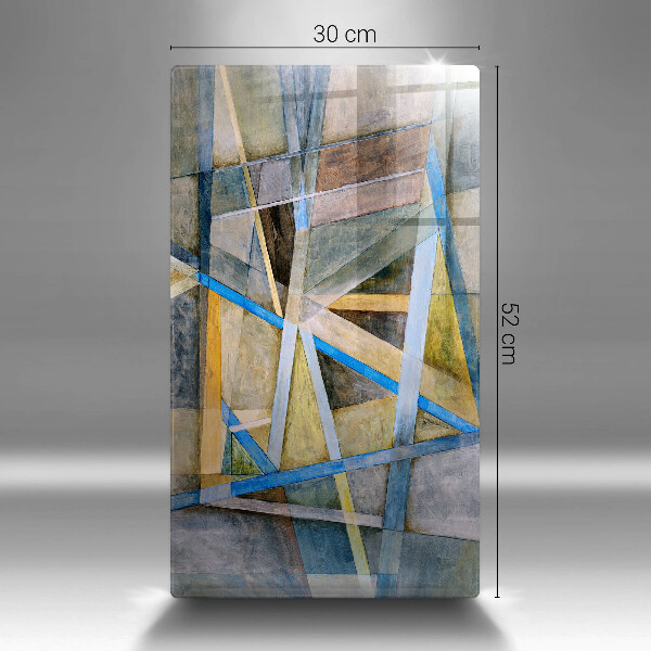 Herd abdeckplatte Gemalte Linienabstraktion