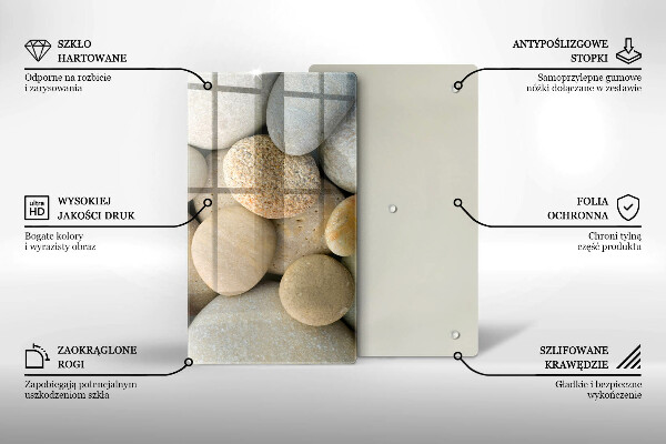 Herd abdeckplatte Muster aus ovalen Steinen