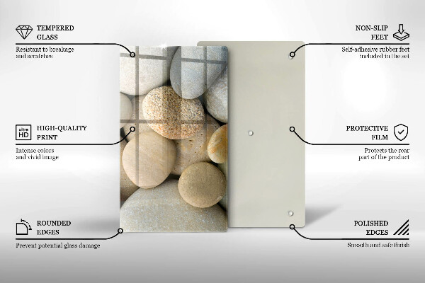 Herd abdeckplatte Muster aus ovalen Steinen