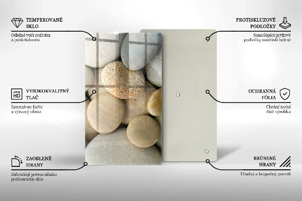 Herd abdeckplatte Muster aus ovalen Steinen