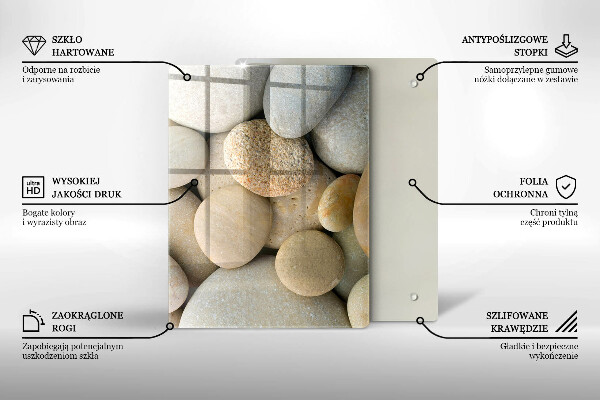 Herd abdeckplatte Muster aus ovalen Steinen