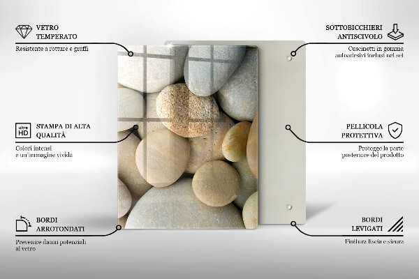 Herd abdeckplatte Muster aus ovalen Steinen
