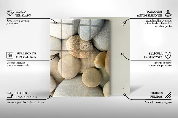 Herd abdeckplatte Muster aus ovalen Steinen