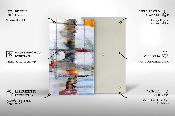 Herd abdeckplatte Abstraktionsfarben