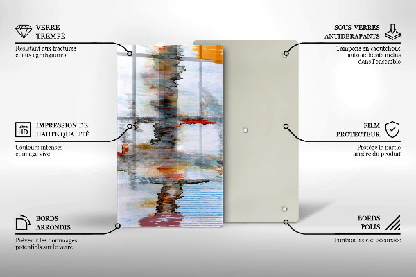 Herd abdeckplatte Abstraktionsfarben