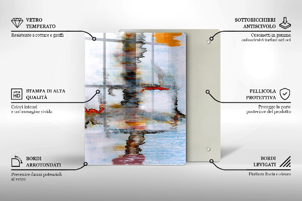 Herd abdeckplatte Abstraktionsfarben