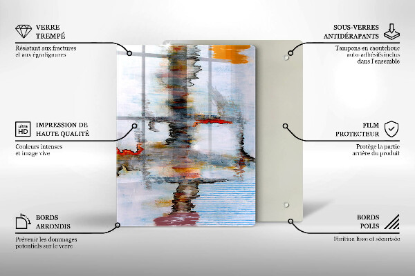 Herd abdeckplatte Abstraktionsfarben