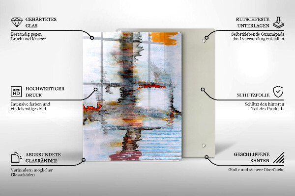 Herd abdeckplatte Abstraktionsfarben