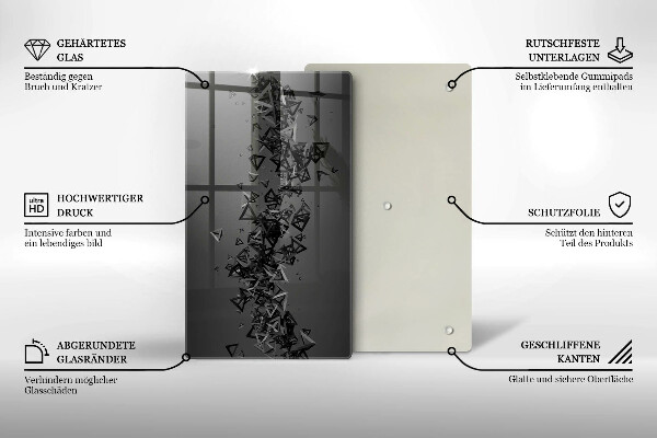 Herd abdeckplatte Abstrakte 3D-Formen