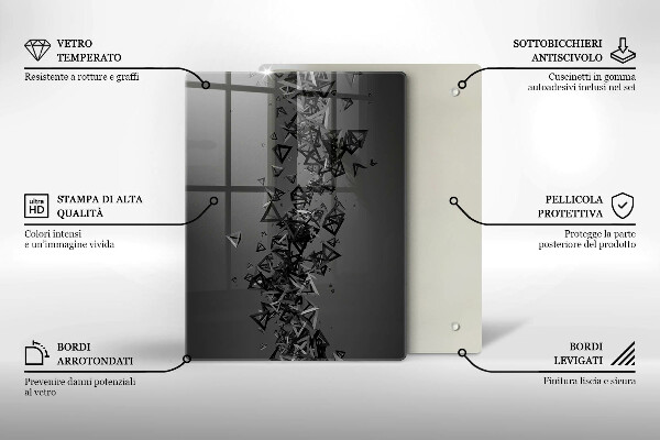 Herd abdeckplatte Abstrakte 3D-Formen