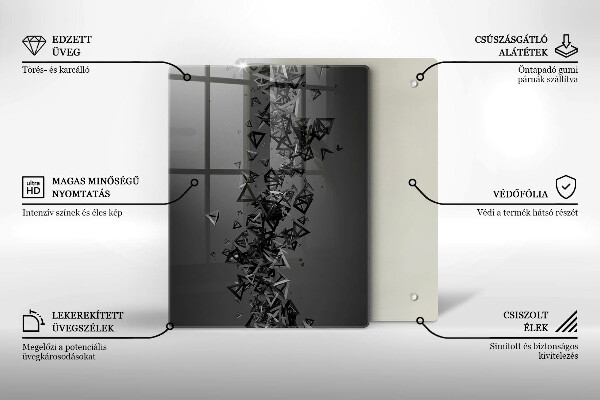 Herd abdeckplatte Abstrakte 3D-Formen