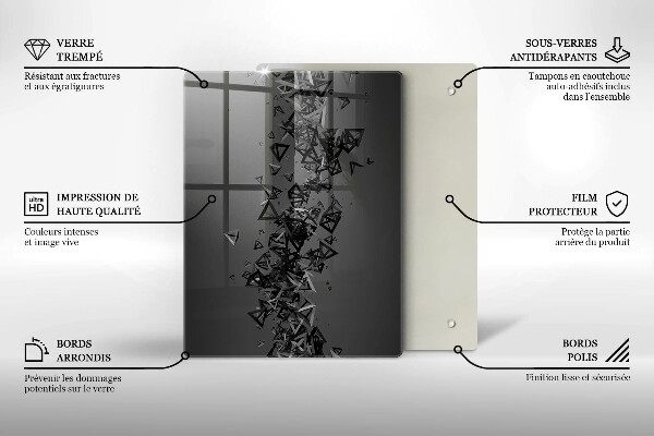 Herd abdeckplatte Abstrakte 3D-Formen
