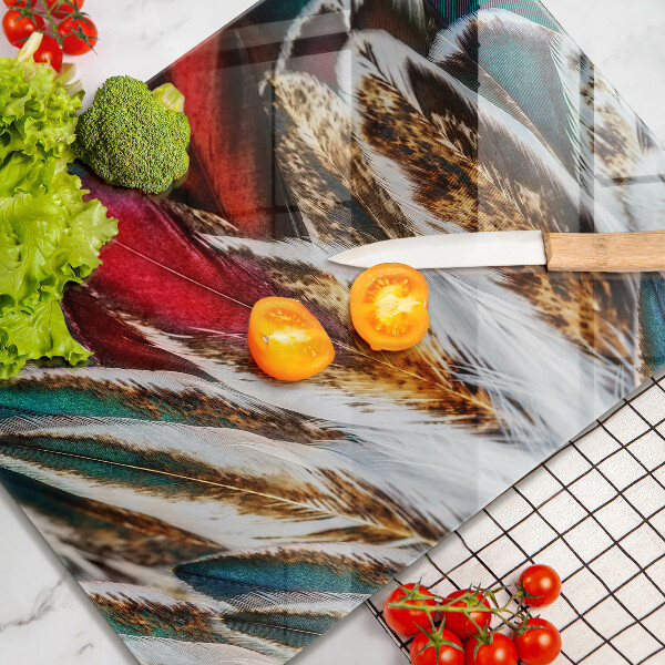 Herd abdeckplatte Boho-Vogelfedern