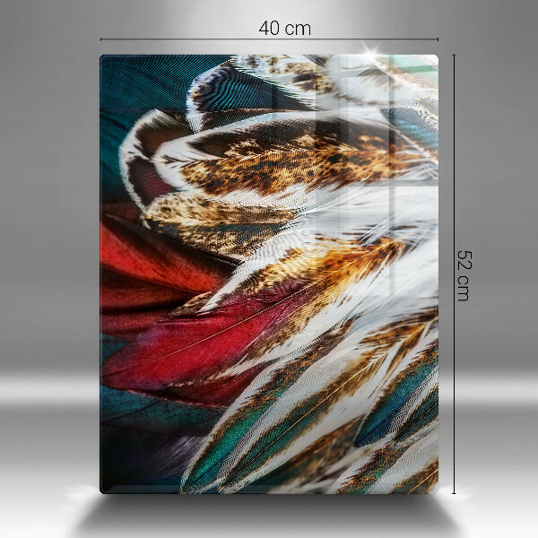 Herd abdeckplatte Boho-Vogelfedern