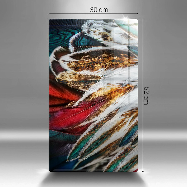 Herd abdeckplatte Boho-Vogelfedern