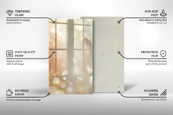 Herd schutzplatte Schneeflocken