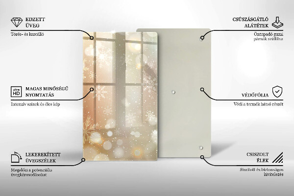 Herd schutzplatte Schneeflocken