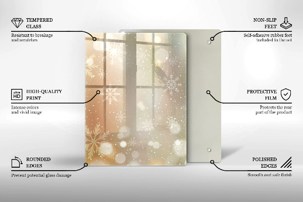 Herd schutzplatte Schneeflocken