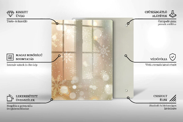Herd schutzplatte Schneeflocken