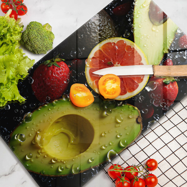 Herd schutzplatte Früchte und Gemüse