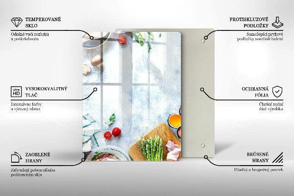 Herd schutzplatte Zutaten in der Küche