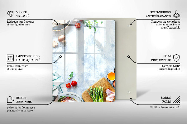 Herd schutzplatte Zutaten in der Küche