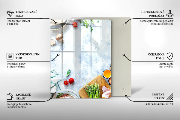 Herd schutzplatte Zutaten in der Küche