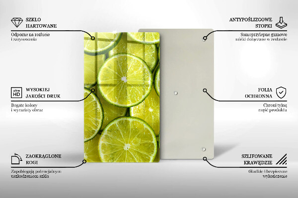 Abdeckung induktionskochfeld Limettenscheiben