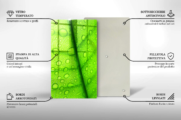 Abdeckung induktionskochfeld Nahaufnahme eines Blattes