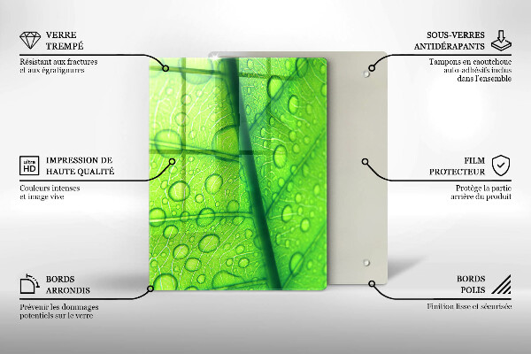 Abdeckung induktionskochfeld Nahaufnahme eines Blattes