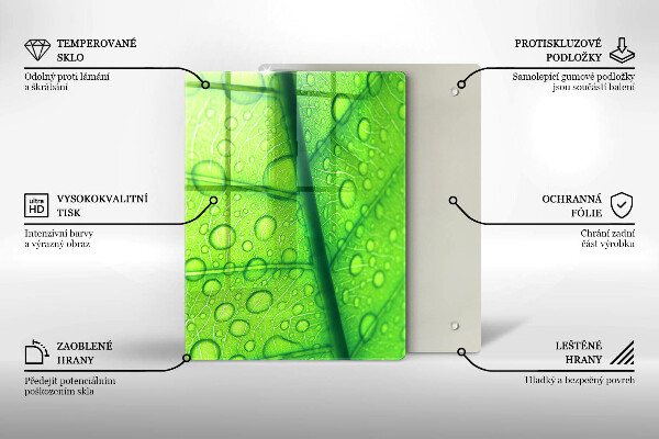 Abdeckung induktionskochfeld Nahaufnahme eines Blattes