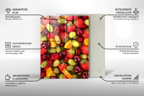 Abdeckung induktionskochfeld Sommerfrüchte