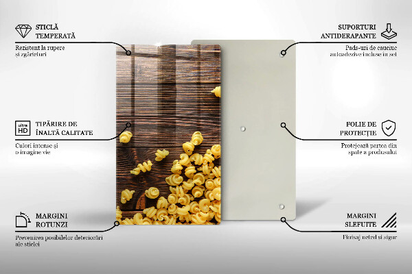 Abdeckung induktionskochfeld Nudeln auf dem Tisch