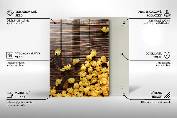Abdeckung induktionskochfeld Nudeln auf dem Tisch