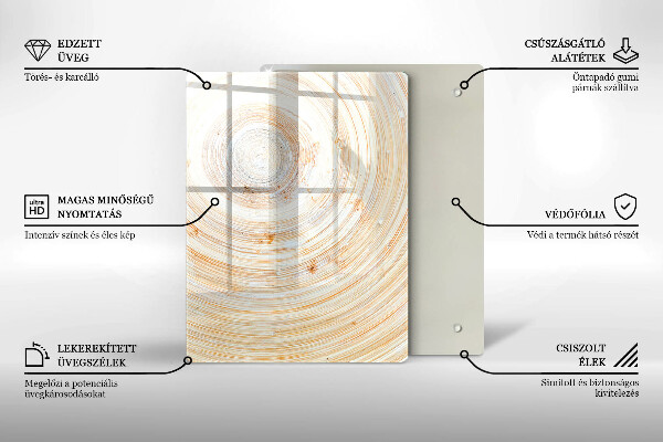 Abdeckung induktionskochfeld Holzstruktur