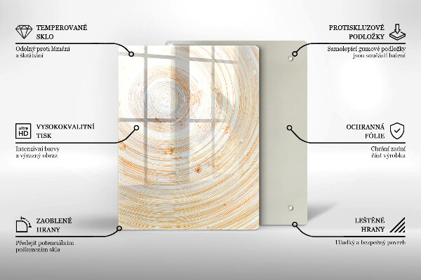 Abdeckung induktionskochfeld Holzstruktur