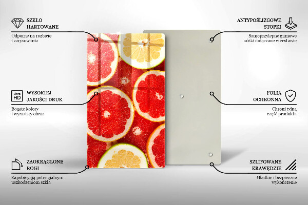 Abdeckung induktionskochfeld Grapefruitscheiben