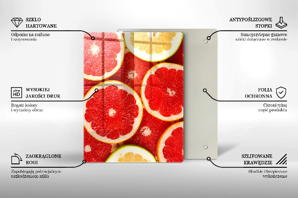 Abdeckung induktionskochfeld Grapefruitscheiben