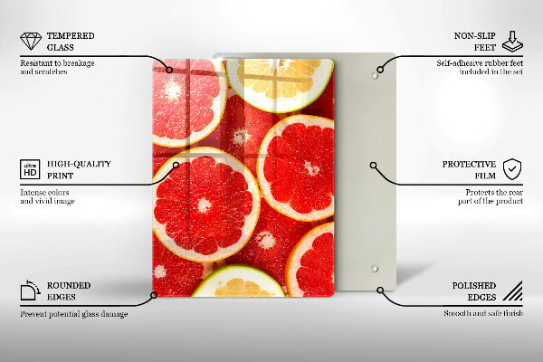 Abdeckung induktionskochfeld Grapefruitscheiben