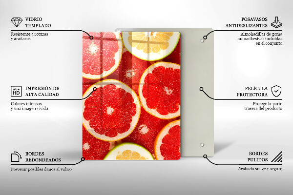 Abdeckung induktionskochfeld Grapefruitscheiben