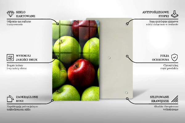 Abdeckung induktionskochfeld Saftige Äpfel