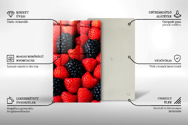Abdeckung induktionskochfeld Himbeeren und Brombeeren