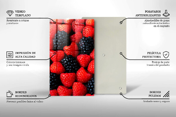 Abdeckung induktionskochfeld Himbeeren und Brombeeren
