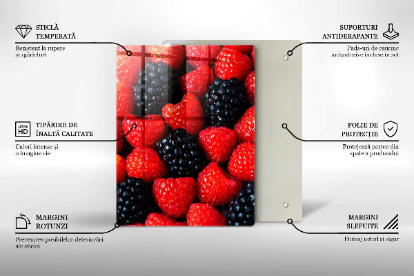 Abdeckung induktionskochfeld Himbeeren und Brombeeren