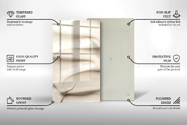 Abdeckung induktionskochfeld Cremiges Eis