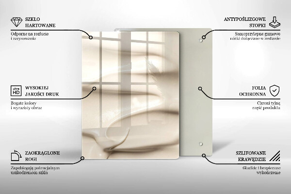 Abdeckung induktionskochfeld Cremiges Eis
