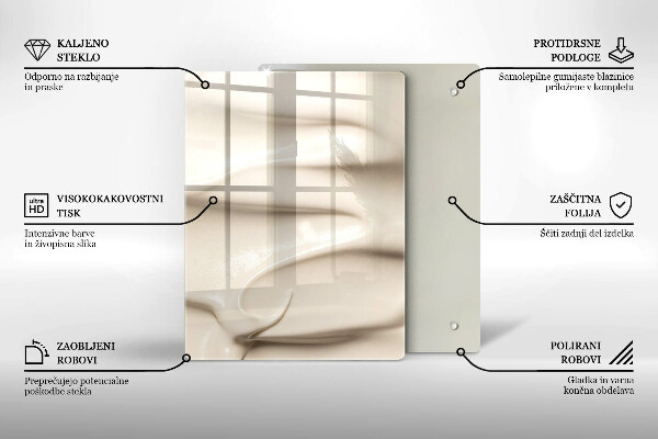 Abdeckung induktionskochfeld Cremiges Eis