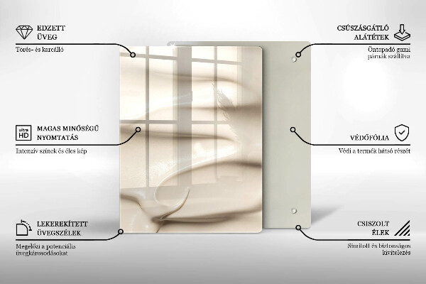 Abdeckung induktionskochfeld Cremiges Eis