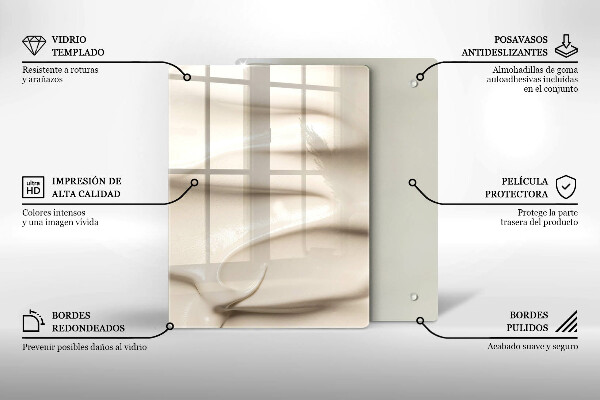 Abdeckung induktionskochfeld Cremiges Eis